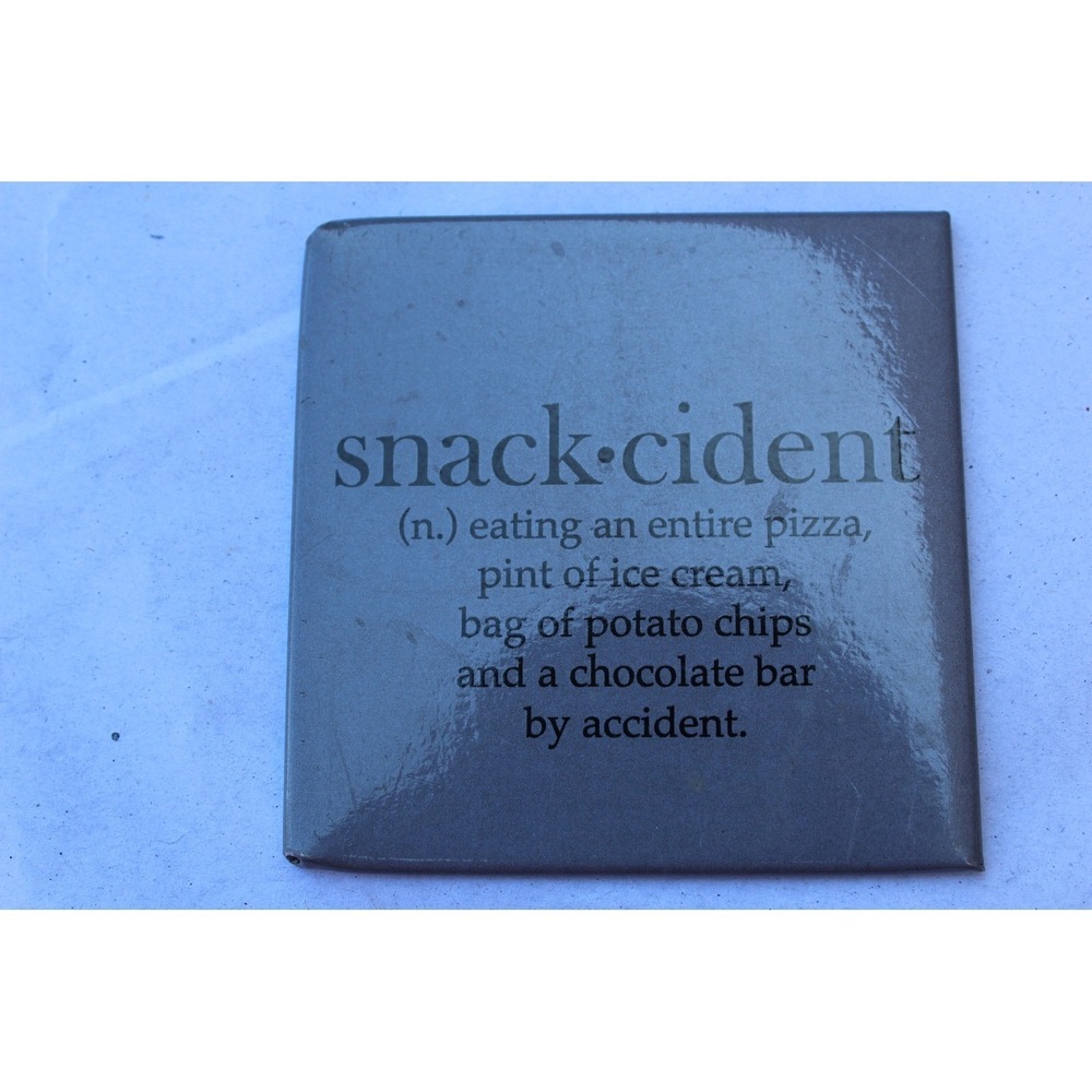 Snackcident Funny Definition Magnet Square‎ Refrigerator Kitchen Decor Gift